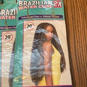 Brazilian Water Curl 2X Hair Extensions - Brown